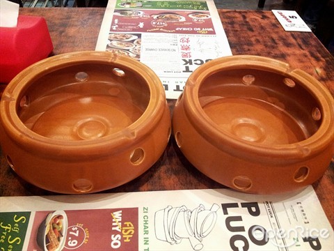 Meant to hold the claypot
