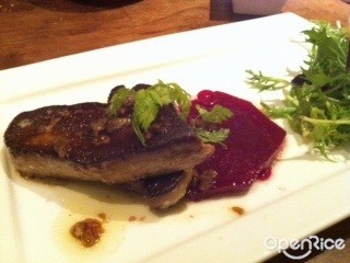 Pan seared foie gras