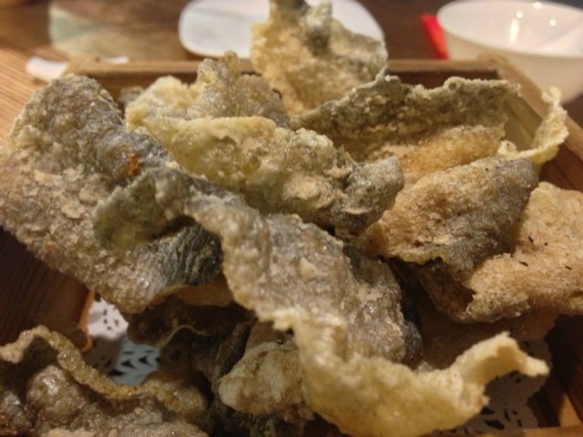 Crispy fish skin