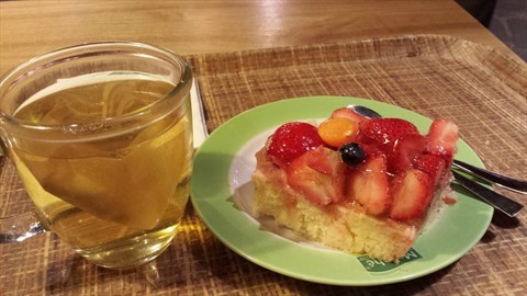 Strawberry Shortcake with Tea