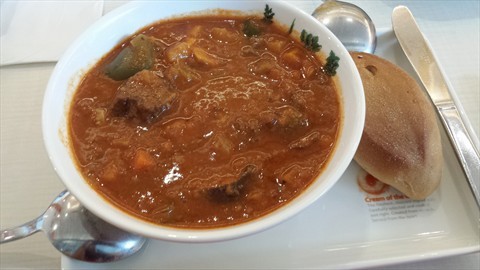 Beef goulash soup