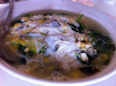 Vegetable with Egg, Salted Egg and Century Egg 三蛋时菜 $10