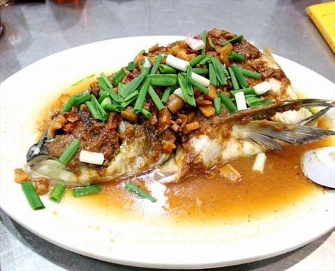 Song Fish Head with Bean Paste ($25)