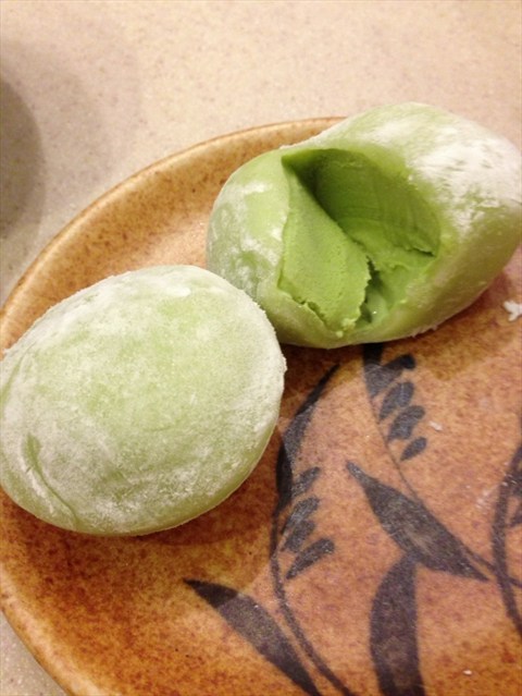 mochi green tea icecream