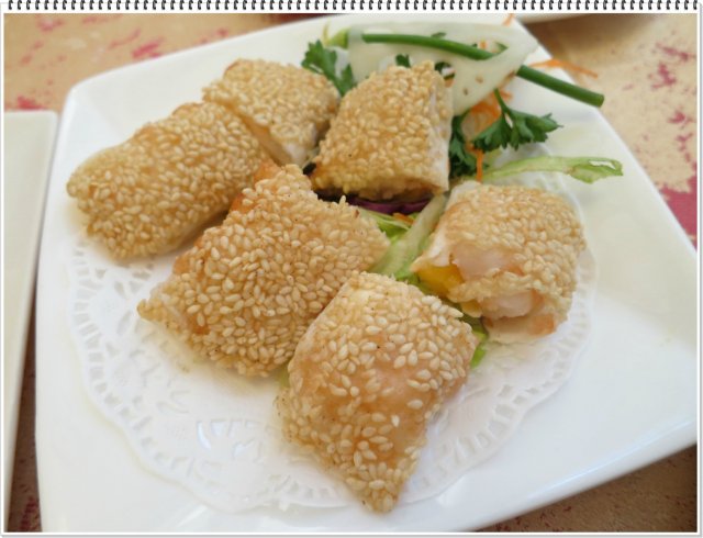 Fried You Tiao with Mango & Prawn