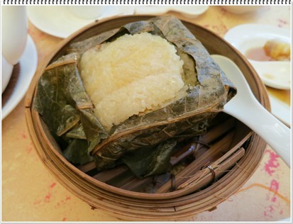 Steamed Glutinous Rice Dumpling in Lotus Leaf