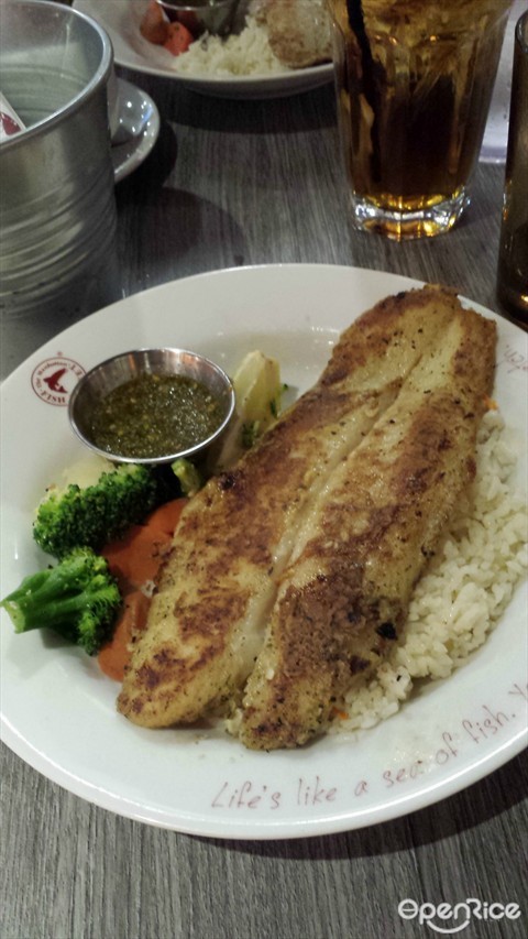 Grilled Dory with Rice