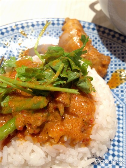 Curry Chicken on Steamed Rice 