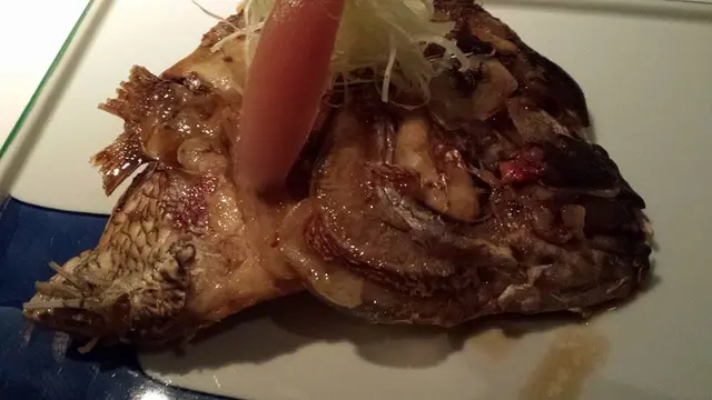 hamachi kama (fish cheeks)