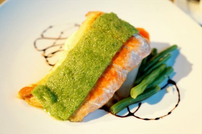 Baked Salmon with Herb Crust @ $26.90