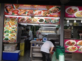 Mei Qi Cuttlefish Kangkong . BBQ Seafood
