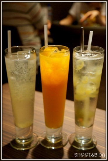 Our drinks ordered: Korean Pear, Jeju Orange and Floating Grape @ $3.90 each
