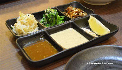 Namuru - Pickled Vegetables  BBQ Sauces - Yakiniku, Sesame and Salt & Lemon