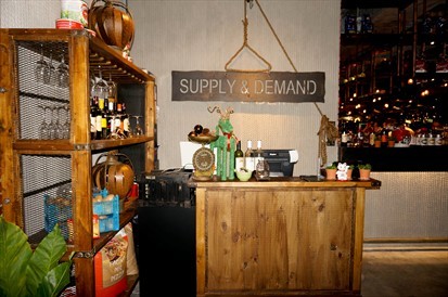 A counter at the cosy corner of Supply & Demand