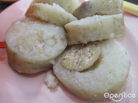 Glutinous rice stuffed with chestnut, must try side order.
