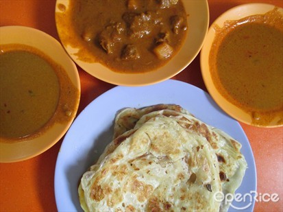 Great curry and prata