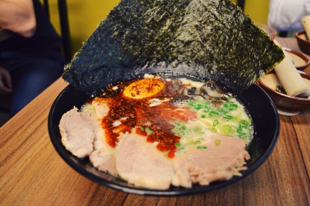black spicy ramen