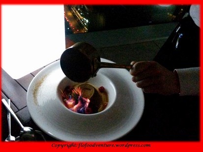 Flambe special chocolate cake
