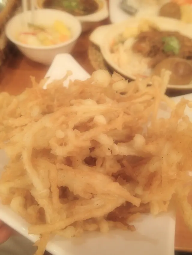 Fried golden mushroom