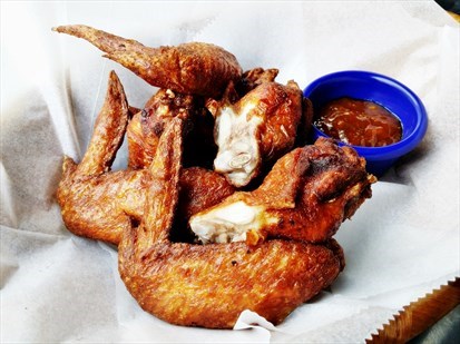Fried Chicken Wings In A Basket