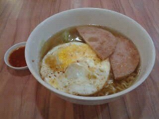 LuncheonMeat & Egg Noodles $2.50