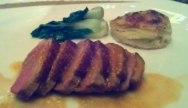 Pan-seared Margret Duck Breast Glazed with Orange Saurce