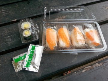 Tamago, Salmon, Ebi