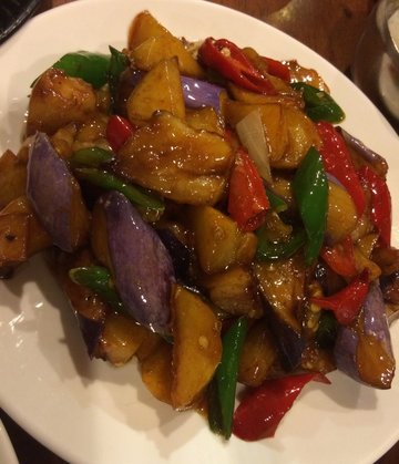 Eggplant with Potato
