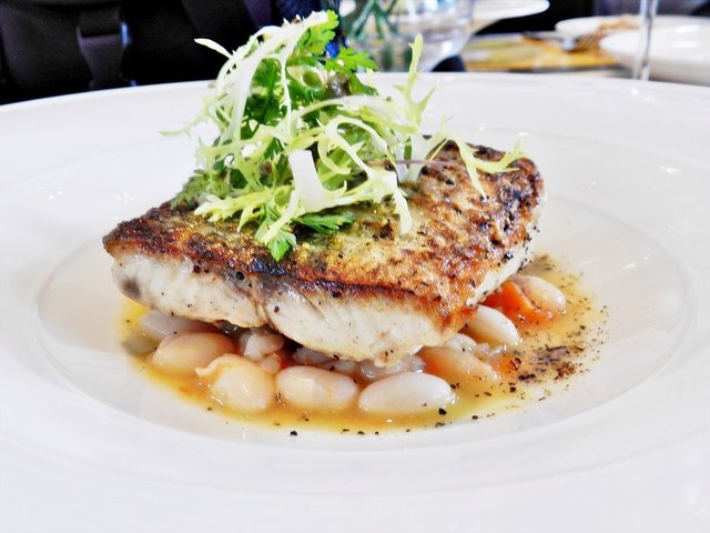Seared fillet of Barramundi