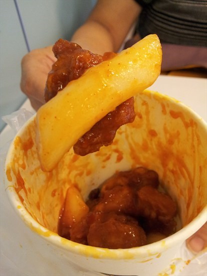 Tasty korean sauce coated fried chicken