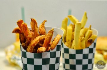 French and sweet potato fries