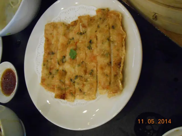 Crispy Golden Prawn Pancake