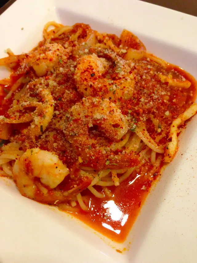 Seafood Pasta (cheesed & spiced)