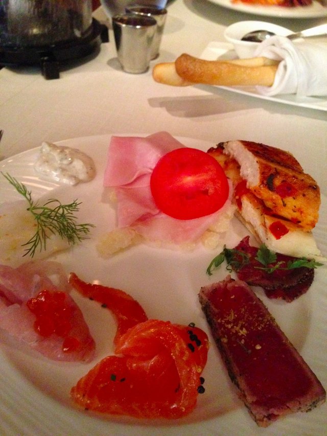 Selection from the Anti-pasta Buffet Spread