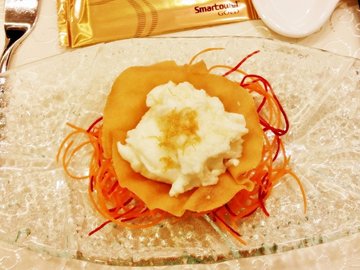 Stir Fried Egg White With Adenophora Stricta And Odoratum