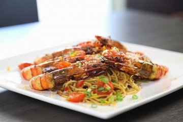 Six Prawns and a Pasta