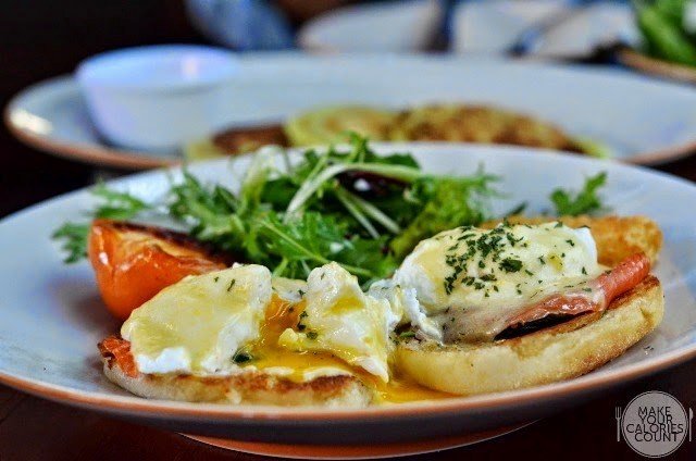 District 10 Eggs Benedict | $16++ Poached Eggs on Toasted Muffin with Sautéed Spinach, Smoked Salmon