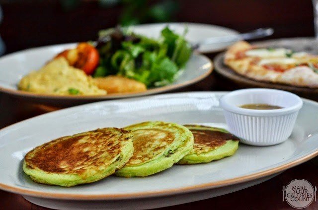 Pandan-Coconut Pancake with Gula Melaka Syrup | $9++