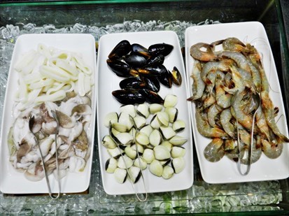 Raw Seafood Items