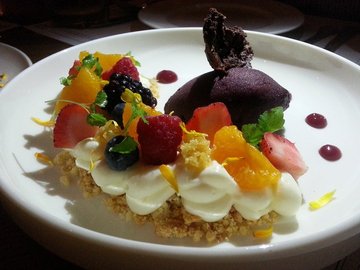 Deconstructed cheese cake