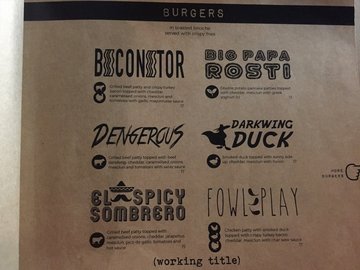 Burger Menu