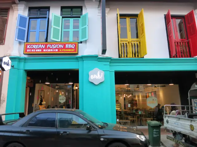 One can easily spot the colour storefront from afar