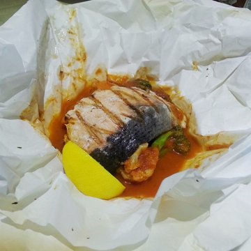 Santa's Baked Seafood Parcel