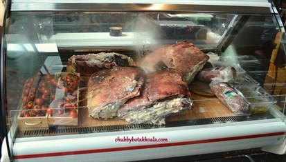 Dry Aged Beef  in the Chiller (As they were servicing the Dry Aging machine)