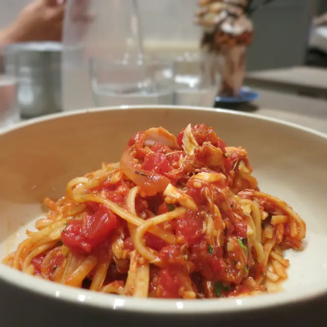 Crabmeat Arriabiata Linguine