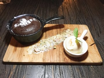 Molten Peanut Butter Dark Choc Lava