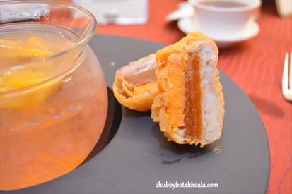 Golden ‘Nian Gao’ with Sweet Potato and Yam - Up Close