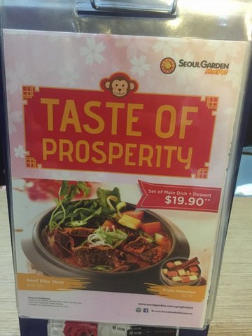 Set of Beef Ribs Stew + Dessert @ $19.90++