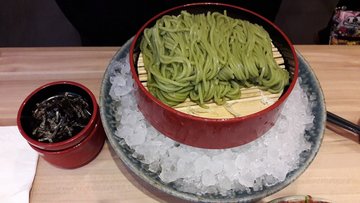 Cold Green Tea Noodles