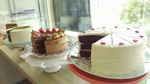 Cakes on Display
